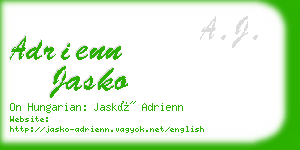 adrienn jasko business card